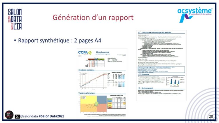 Conference S. Lescarret - génération de rapport (slide)
